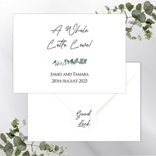 Personalised Lottery Wedding