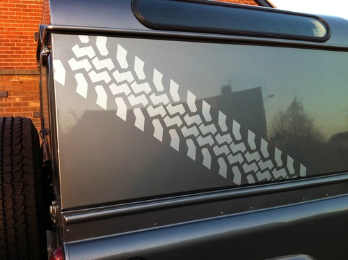 Tyre tread decals - decals,, pair