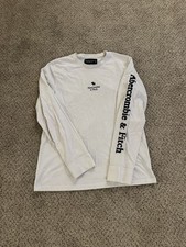 Abercrombie Fitch Shirt Mens M White Long Sleeve