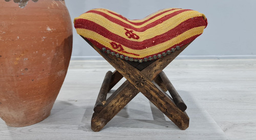 Turkish stool tribal - turkish,