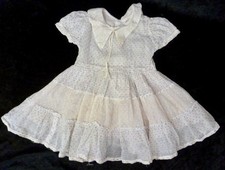 DRESS FOR ANTIQUE DOLL, DOLL
