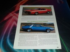 Original 1971 Plymouth Road