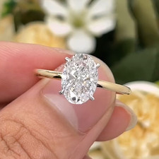 2.5CTW Oval Cut Moissanite