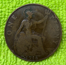1916 One Penny Coin - George V