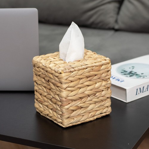Rattan wicker tissue box - rattan,