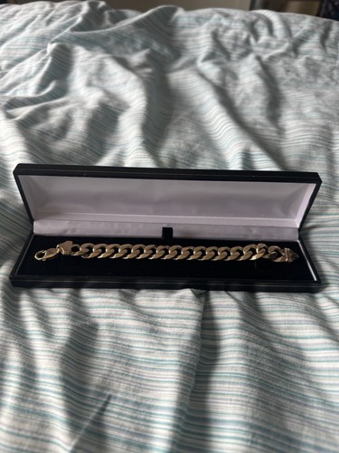 Reduced men 9ct gold curb - 9ct,