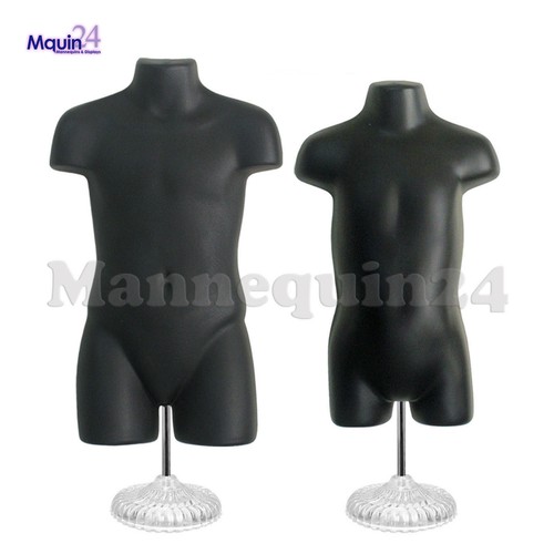 Black kids mannequin torsos - black,