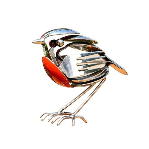 Handmade metal robin garden - handmade,