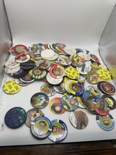 Large Joblot Of Vintage Pog With Slammers Pogs Including Merlin 95 Footballers 