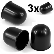 3x 50mm Black Tow Ball bar Cap