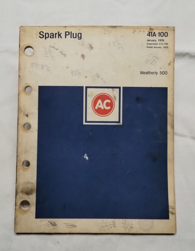 Spark plug catalog parts - spark,