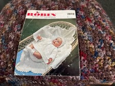 Robin 2010 Knitting Pattern Baby Shawl Coat Dress 18-20in 4ply
