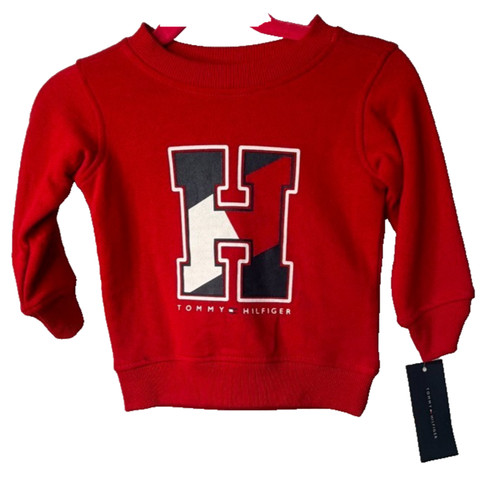 Tommy hilfiger red baby crew - tommy,