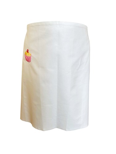 Half apron cupcake - cupcake, embroidered