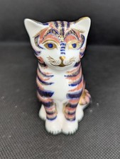 Royal Crown Derby Kitten Paperweight Gold Stopper