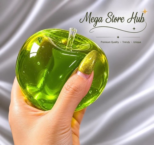 Green apple squishy stress - apple,