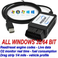 ELM 327 OBD2 USB Scanner Tool Cable to Diagnose Car Engines Faults & Reset Codes