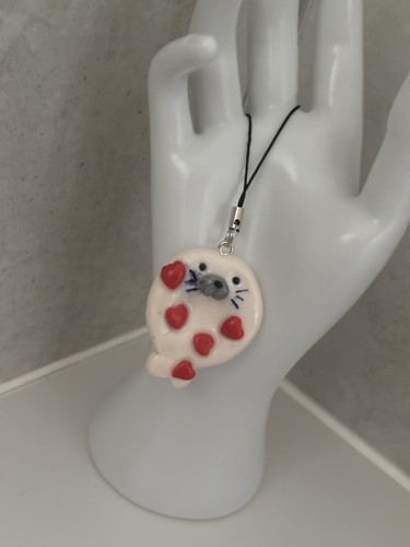 Handmade seal worry stone - seal,