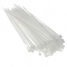 Cable Ties White 100/140/200/250/300mm Nylon Zip Tie Wraps Strong Various Sizes