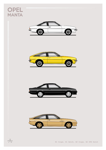 Poster opel manta - -,