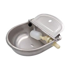 2/1x StainlessSteel Water Trough Bowl Automatic Drinking Drinker Dog Horse Sheep