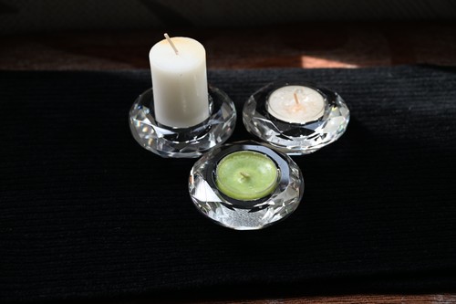 Crystal light candle holder - t,