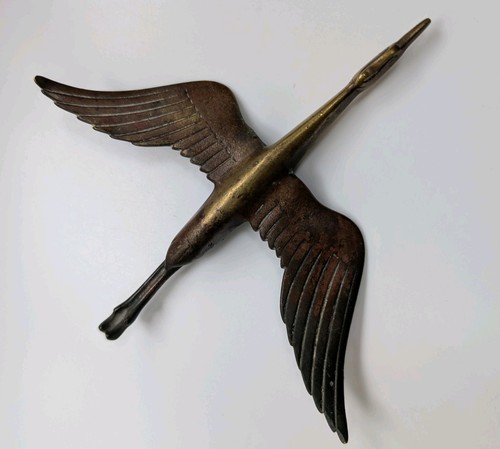 Art deco british stork bird - british,