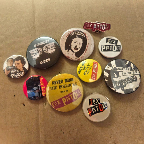 Sex pistols badges pins - sex,