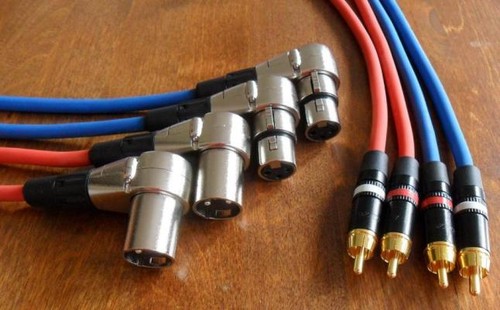 4x4 meter xlr - rca, audio