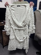 Quiz White Polka Dot White