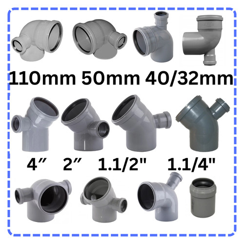 110mm soil pipe elbow - soil, 90°