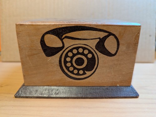 Vintage wooden telephone call - vintage,