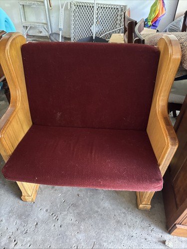 Antique oak pew - pew, original