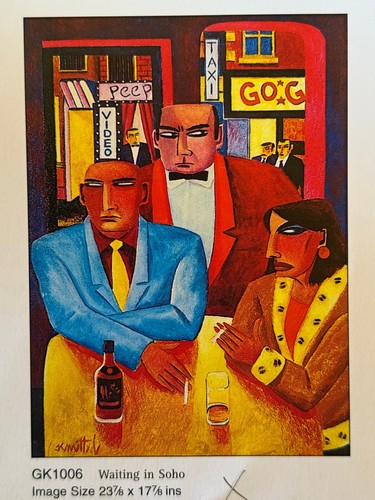 Waiting soho framed print - waiting,