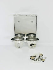 A&T WALL MOUNT 300ml DOUBLE DISPENSER CHROME HOLDER ideal for Molton Brown