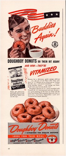 Doughboy donut mix 1941 print - doughboy,