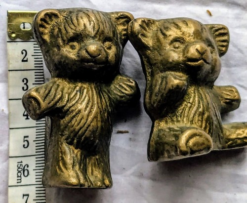Vintage brass pair - 2, teddy