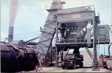 Vintage Advertising POSTCARD "Our New G-60 Batch Type Bituminous Mixing Plant"