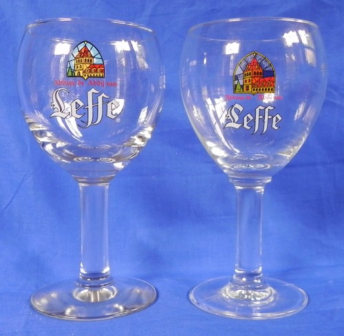 Leffe belgian beer glasses - leffe,
