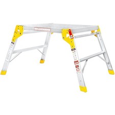 NEW! 150kg Folding Aluminium Work Platform Step Up Bench Ladder 600mm EN131