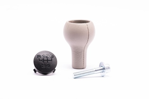 Silk grey leather gear - leather,