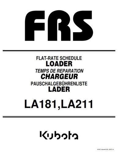 Kubota loader la181 - la181, la211