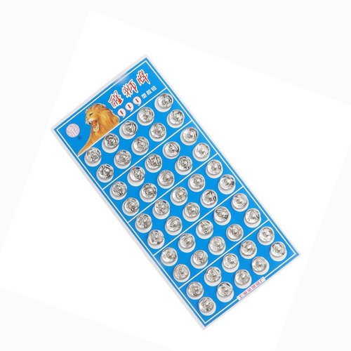 Metal snap fastener spring