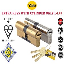 Yale Superior Anti Snap / Bump / Pick High Security Euro Cylinder uPVC Door Lock