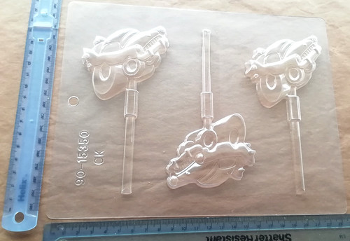 Cartoon car chocolate lollipop - car,