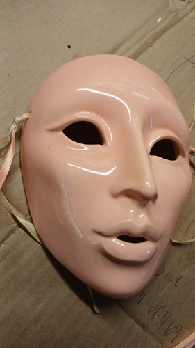 Vintage ceramic wall mask art - vintage,