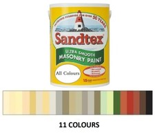 Sandtex   Masonry Paint 2.5L  Ultra Smooth  Quality Waterproof  11 Colours