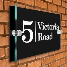 Personalised House Sign Door Number Plaque Custom Door Sign Name Plate Plaques