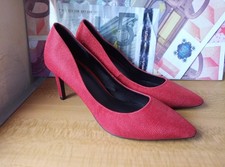 H&M red sparkle glitter court