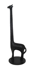 Metal Giraffe Black Aluminium Figurine 16" inch